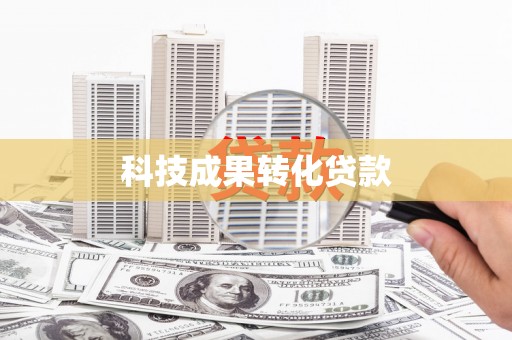 陇南科技成果转化贷款