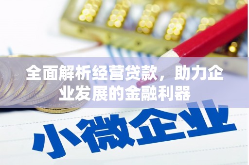 陇南全面解析经营贷款，助力企业发展的金融利器