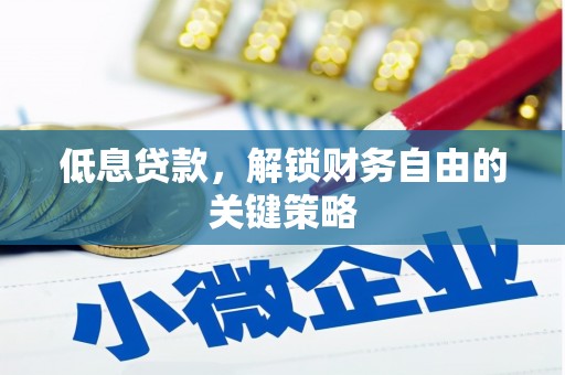 陇南低息贷款，解锁财务自由的关键策略