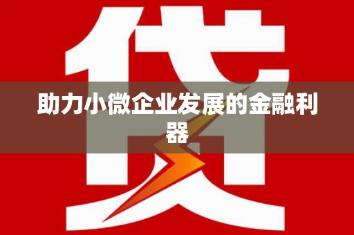 陇南助力小微企业发展的金融利器