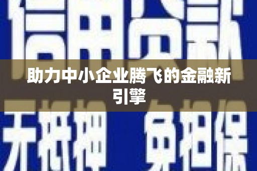 陇南助力中小企业腾飞的金融新引擎