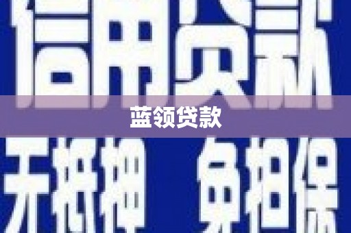 陇南蓝领贷款