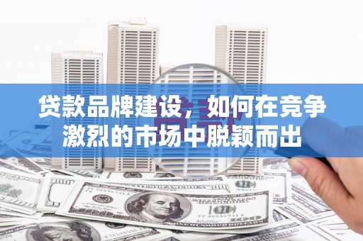 陇南贷款品牌建设，如何在竞争激烈的市场中脱颖而出