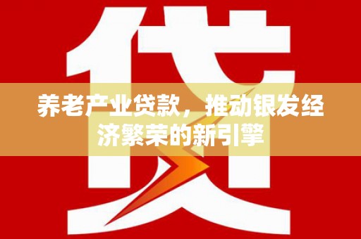 陇南养老产业贷款，推动银发经济繁荣的新引擎