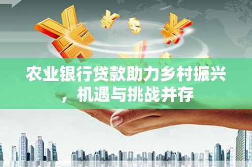 陇南农业银行贷款助力乡村振兴，机遇与挑战并存