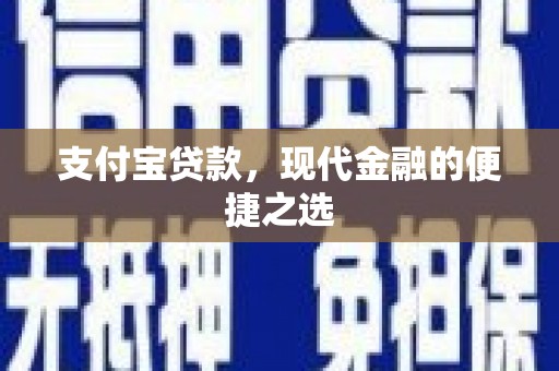 陇南支付宝贷款，现代金融的便捷之选