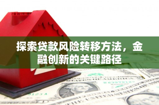陇南探索贷款风险转移方法，金融创新的关键路径