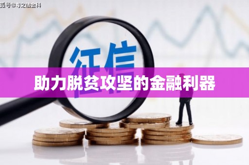 陇南助力脱贫攻坚的金融利器