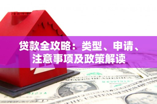 陇南贷款全攻略：类型、申请、注意事项及政策解读